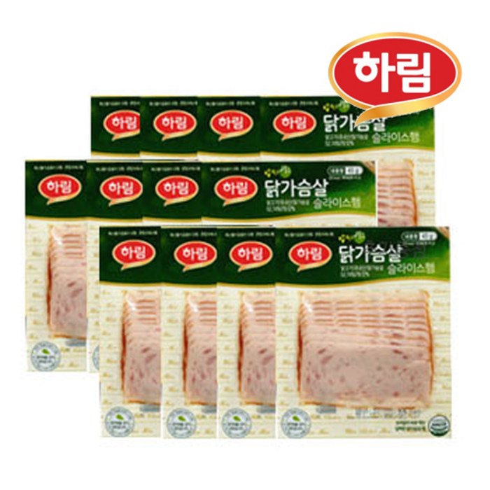 하림 밥싸먹는 닭가슴살 슬라이스햄43g x 12봉, 43g, 12개 대표 이미지 - 닭가슴살 햄 추천