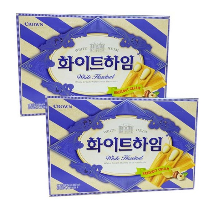 크라운 화이트하임, 284g, 2개 대표 이미지 - 고소한 과자 추천