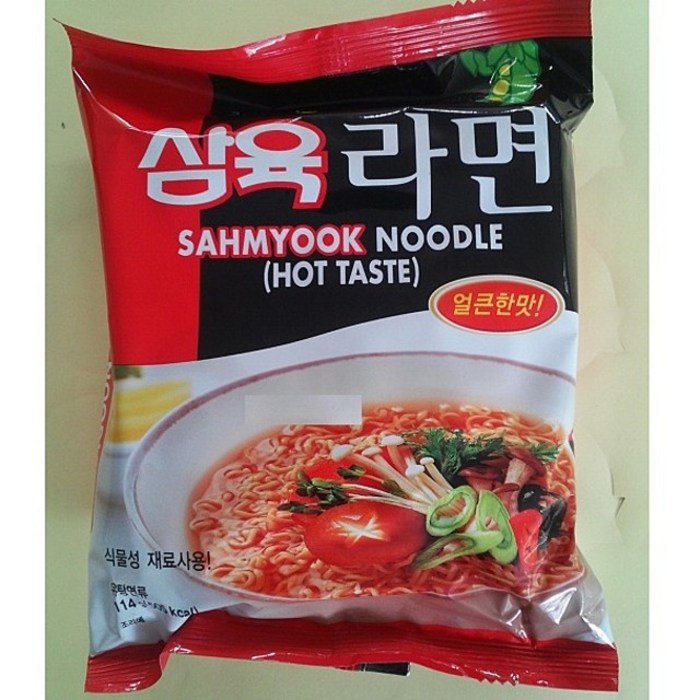 삼육식품 채식라면(얼큰한맛 )114g -8봉 즉석식품/조리식품/라면/즉석밥, 단일 총 수량 대표 이미지 - 채식라면 추천