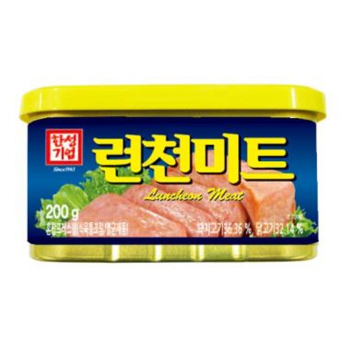 한성 런천미트, 한성 런천미트 200g스팸 대표 이미지 - 제조사별 햄 추천