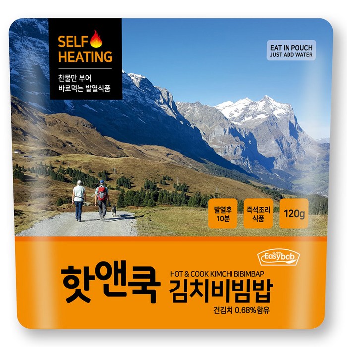 이지밥 핫앤쿡 김치비빔밥, 120g, 1개 대표 이미지 - 전투식량 추천