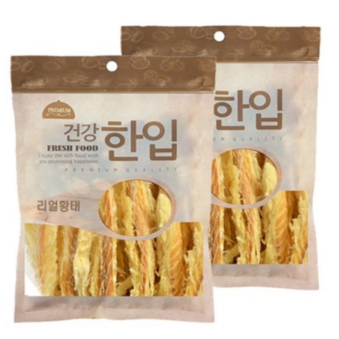수제명가 애견용 셰프시리즈 건강 한입 간식, 리얼황태, 2개입 대표 이미지 - 강아지 수제간식 추천