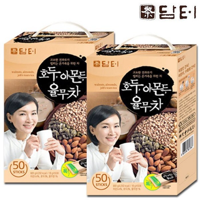 담터 호두 아몬드 율무차, 18g, 100개 대표 이미지 - 율무차 추천