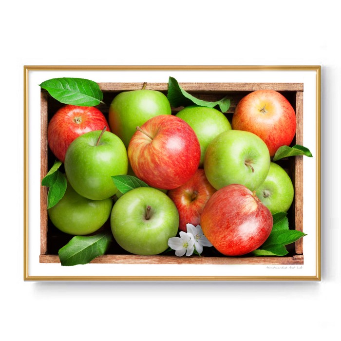 민트마켓 금전운 풍수골드액자 모음, 17_믹스사과 대표 이미지 - 재물운 그림 추천