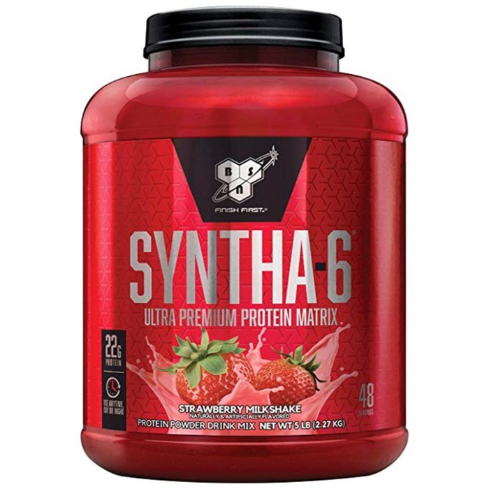 비에스엔 신타-6 프로틴 파우더 드링크 믹스 단백질 보충제, 스트로베리 밀크셰이크 (Strawberry Milkshake), 2.27kg 대표 이미지 - 장민호 프로틴 밸런스 추천
