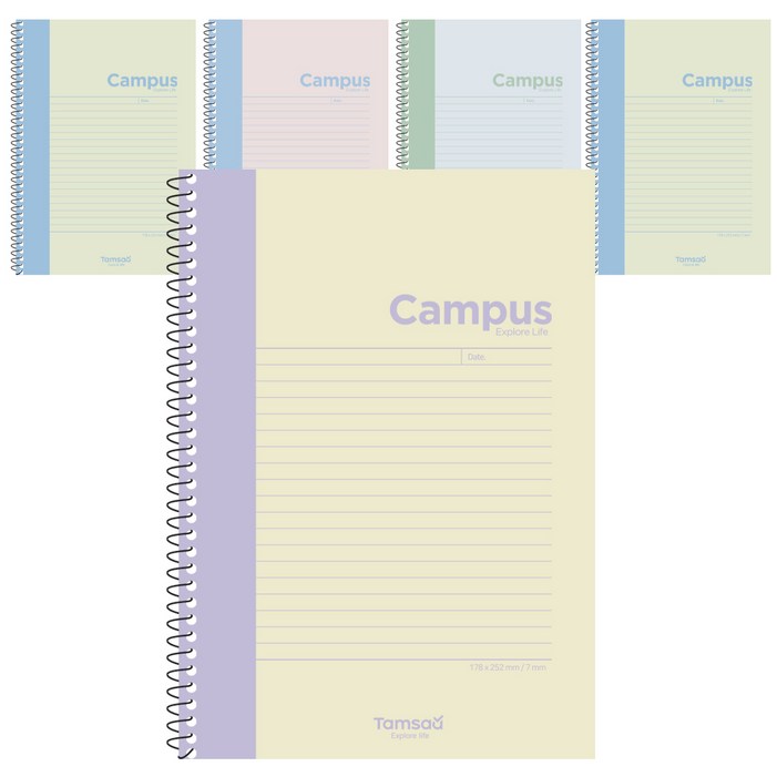 탐사 파스텔 캠퍼스 스프링 노트