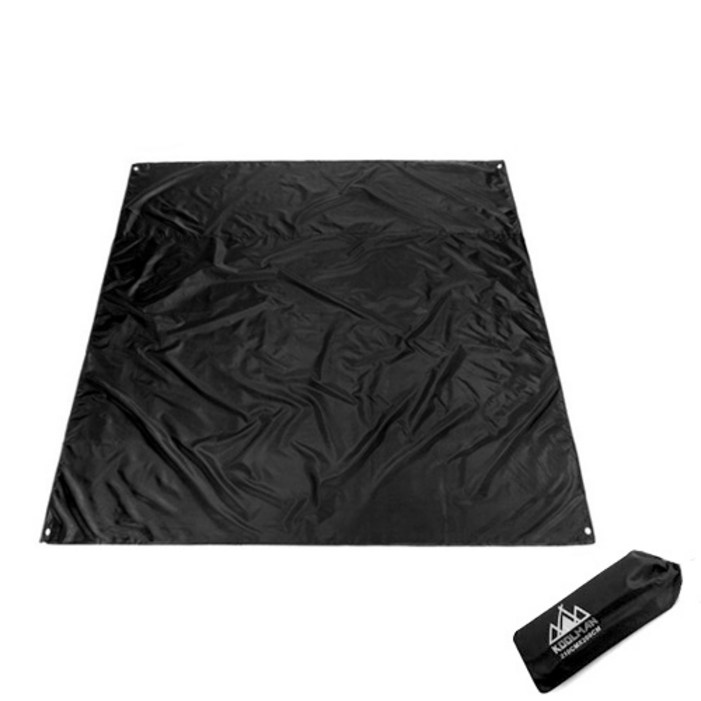 KOOLMAN쿨맨 경량 그라운드 텐트 방수포 Black, 블랙