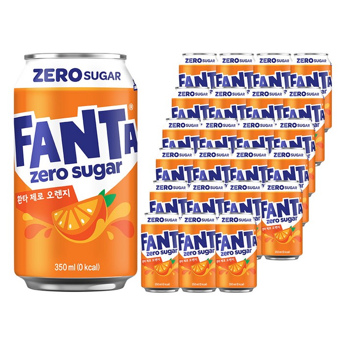 환타 제로 오렌지향, 350ml, 24개