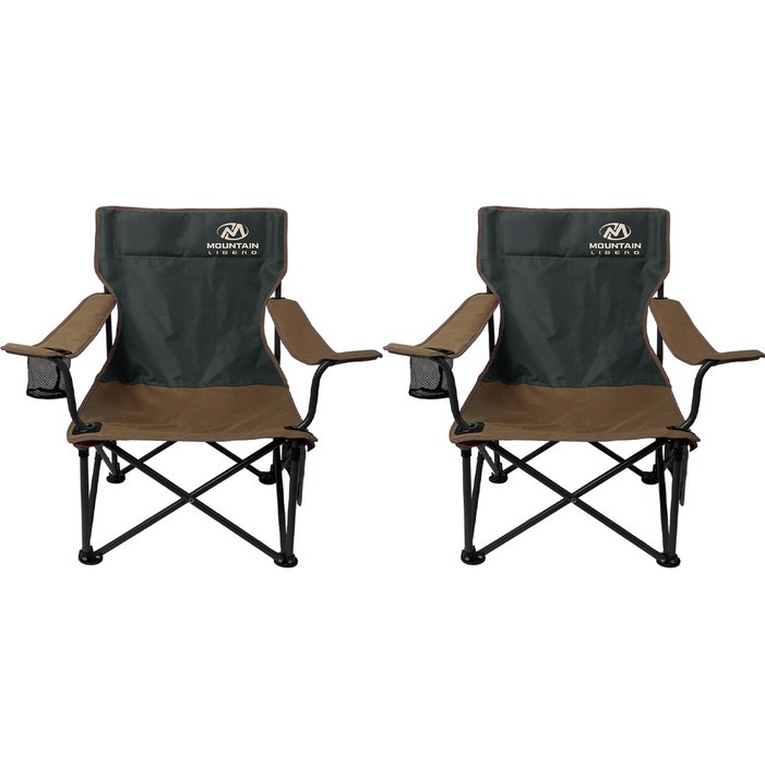 로커스 로우 와이드 체어 2p 세트, 허쉬, 2개