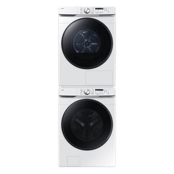 삼성전자 AI 세탁기 WF25DG8250BW  건조기 DV21DG8200BW 25kg  21kg  직렬설치키트 SKKATW 세트 방문설치, WF25DG8250BW2T, 화이트