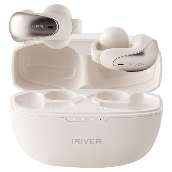 아이리버 IBOCLIP ON3 오픈형 블루투스 무선 이어폰, SILVER, 5시간, 방수가능, IBOCLIP ON3, SILVER