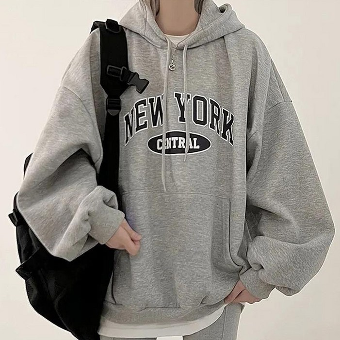 엘쏘 뉴욕 오버핏 편한 일상복 후드티