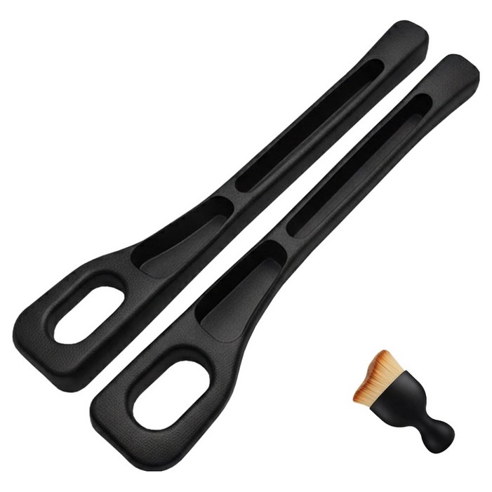 대한 차량 틈새 사이드 포켓 자동차 수납 쿠션 좌우, 청소용 미니브러쉬