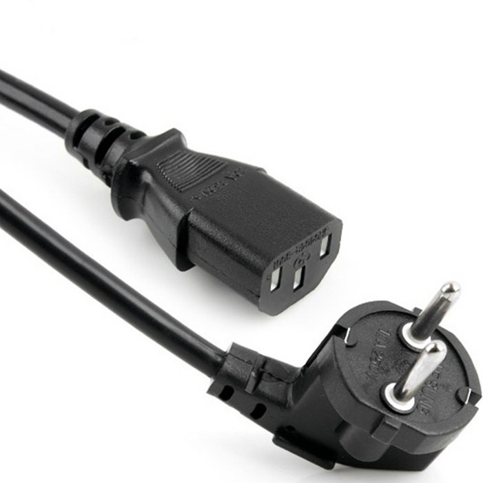 애니포트 국산 컴퓨터 파워코드 10A 0.75SQ 파워케이블, 2개입, 1.5m 애니포트 국산 컴퓨터 파워코드 10A 0.75SQ 파워케이블, 2개입, 1.5m