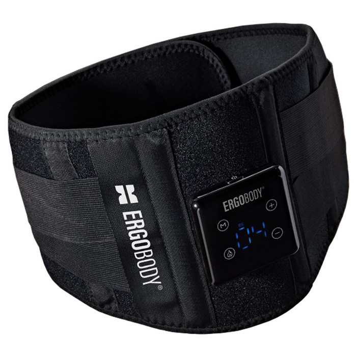 에르고바디 쉐이피 EMS 복부 마사지벨트, EB24SB03, 1개, 블랙