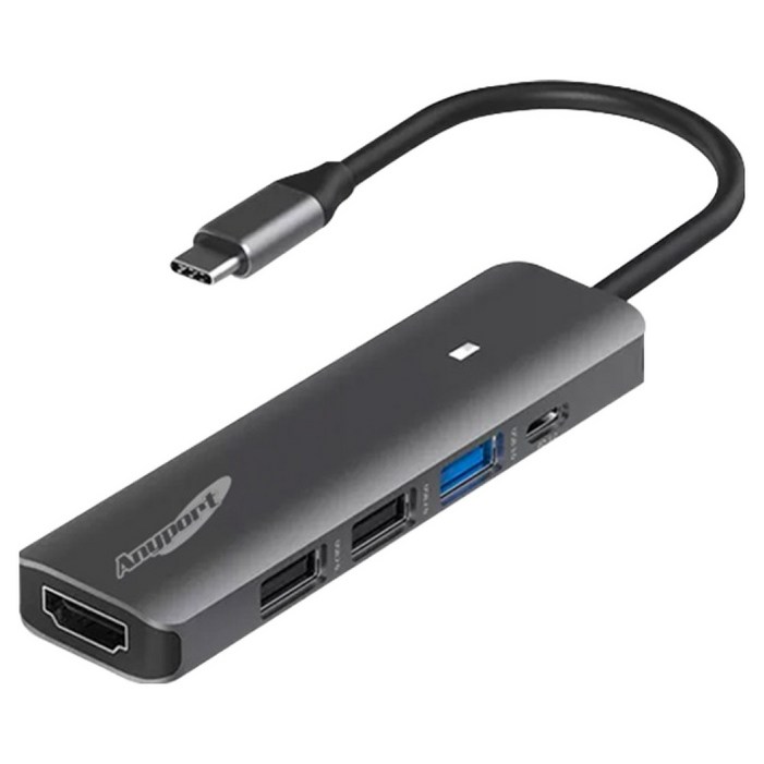 애니포트 5포트 USB3.0 멀티허브 C타입 APTC51PH