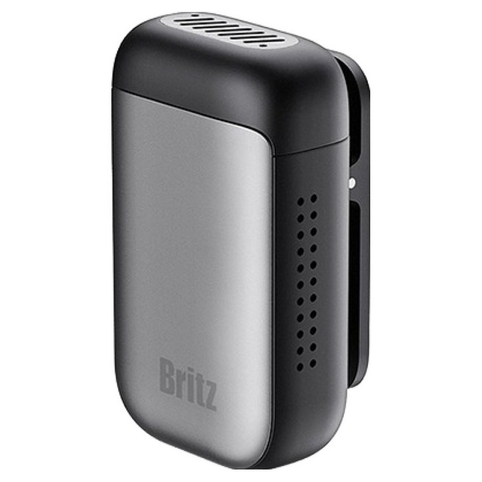 브리츠 AI 커넥트 초경량 클립형 무선 웨어러블 블루투스 스피커, BZWM8, 블랙  실버