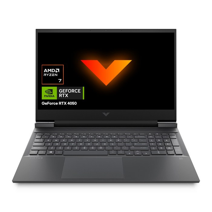 HP 2025 빅터스 15 라이젠7 라이젠 7000 시리즈 지포스 RTX 4050, Mica Silver, 512GB, 16GB, Free DOS, 15fb3084AX