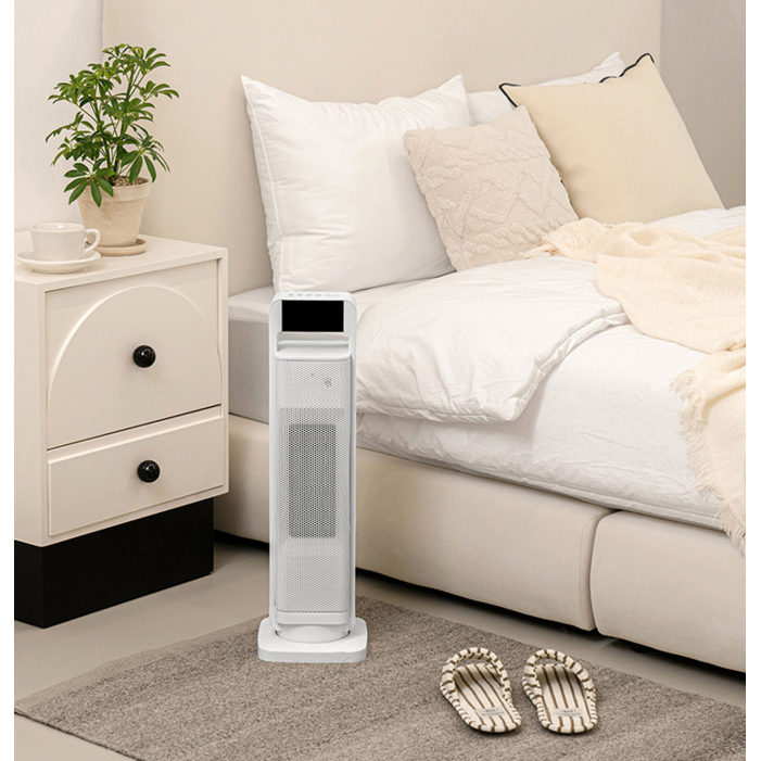 클래파 타워형 가정용 PTC 온풍기  전용 리모컨, 화이트, BPH258W