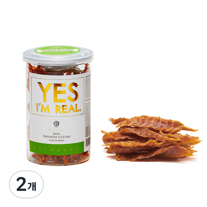 골드로니 예스아임리얼 강아지 수제간식, 닭가슴살 맛, 140g, 2개 골드로니 예스아임리얼 강아지 수제간식, 닭가슴살 맛, 140g, 2개