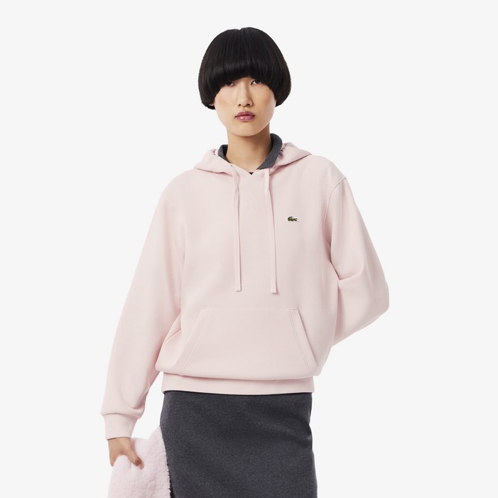 라코스테 여성용 더블페이스 피케 스웻셔츠 후드티 SF525955N