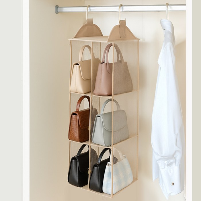 네이쳐리빙 모노블 가방걸이 정리대 6칸