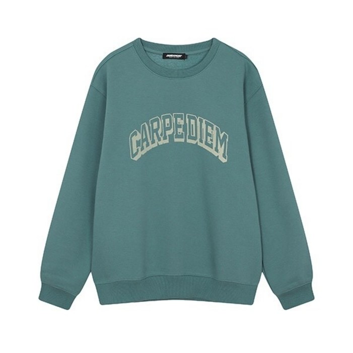 공용 레터링 그래픽 맨투맨 티셔츠세미오버핏AM4WTS891TQ