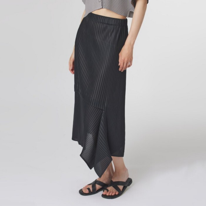 플리츠미 후레쉬 언발란스 드레이핑 스커트PPSKM124006