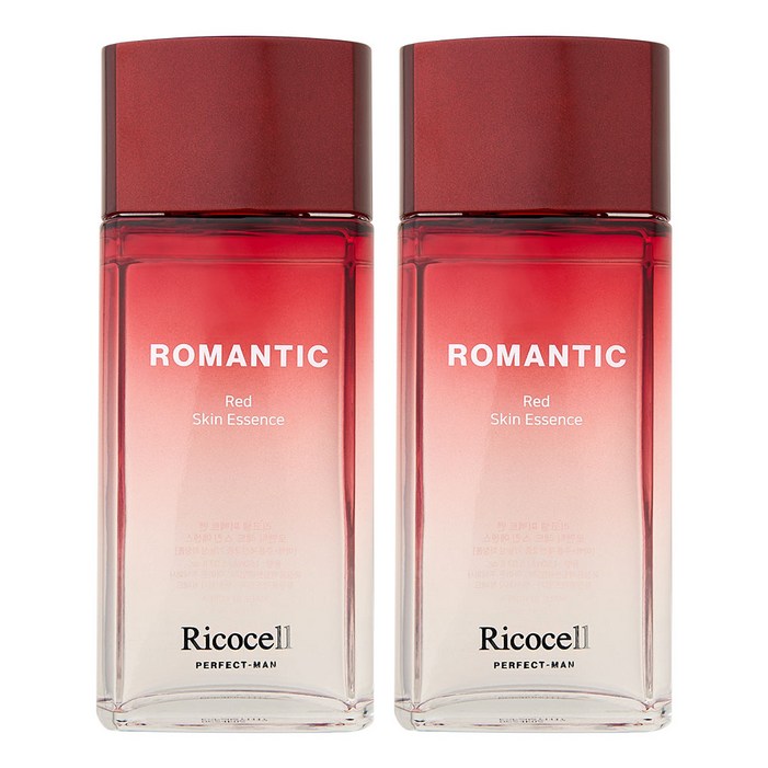 리코셀 퍼펙트맨 로맨틱 레드 스킨 에센스 150ml 미백 주름개선 기능성 대용량, 2개