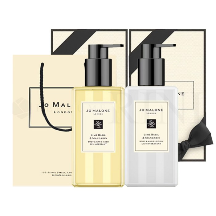 조말론 선물세트 조말론 런던 라임바질 앤 만다린 바디핸드워시 250ml  바디핸드로션 250ml