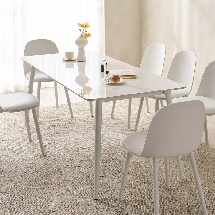 타볼라 댄버스 통세라믹 6인용 식탁 1800(의자 미포함)