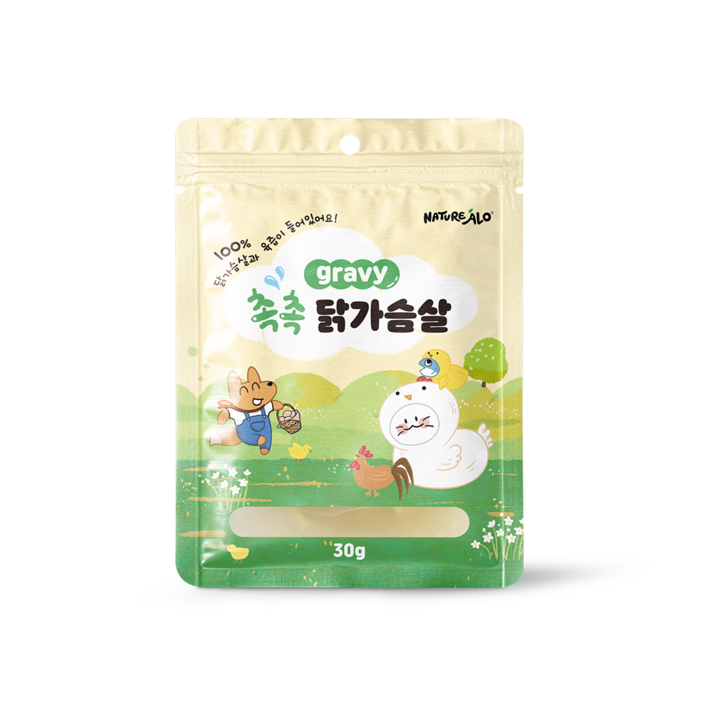 유통기한 임박할인 네이처알로 강아지 고양이 스팀 간식 촉촉 닭가슴살, 30g, 30개