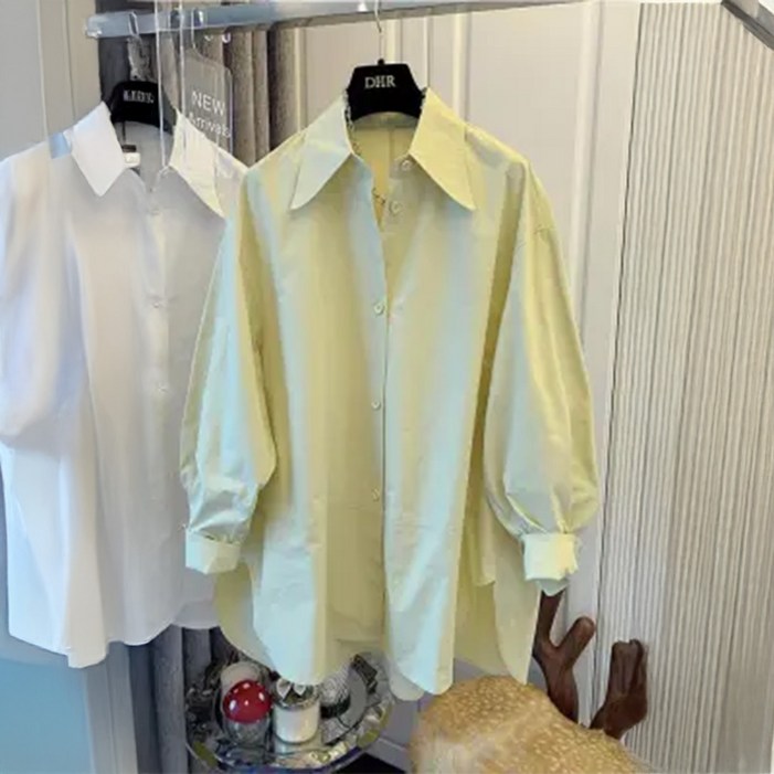 블랑루즈 에일리 블라우스 무지 셔츠 남방