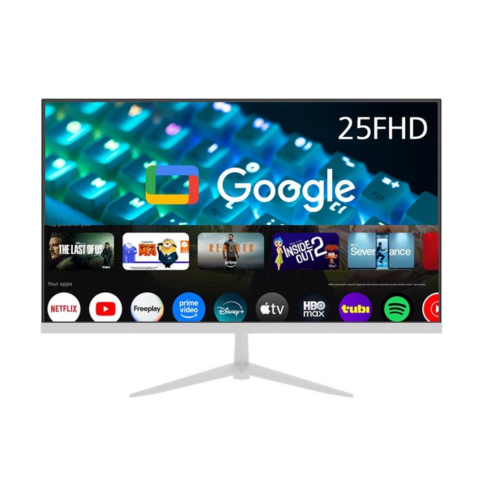 프리토스 68.6cm 27인치 FHD 스마트 모니터 안드로이드 블랙 화이트