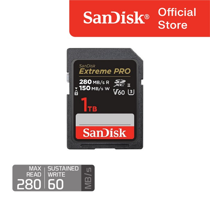 샌디스크 Extreme PRO SD Card V60, 1개 샌디스크 Extreme PRO SD Card V60, 1개