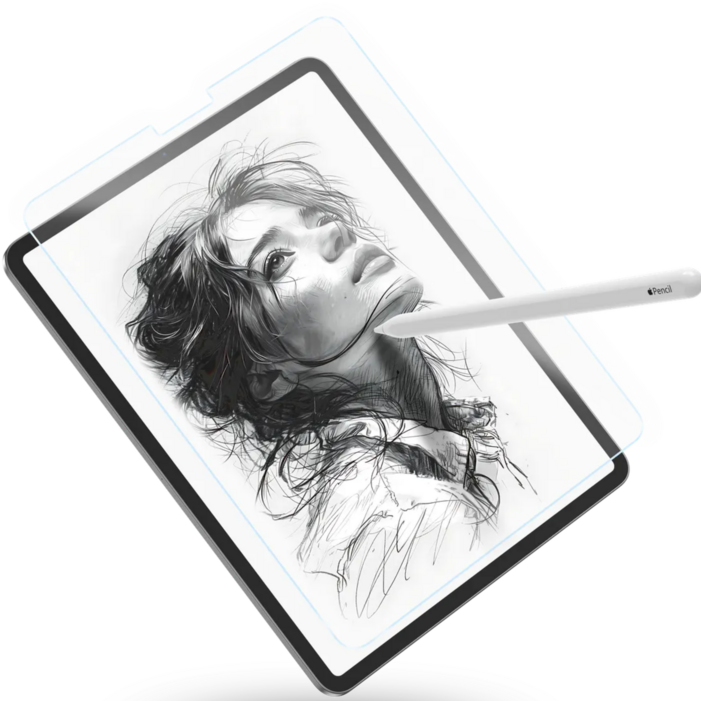 필름스테이션 태블릿 종이질감필름 액정보호필름 2매, 투명