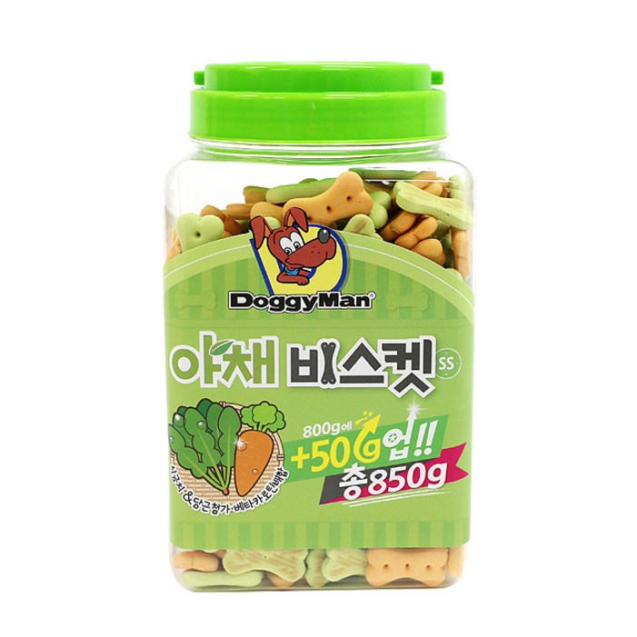 도기맨 강아지 간식 비스켓, 야채, 850g, 6개 도기맨 강아지 간식 비스켓, 야채, 850g, 6개