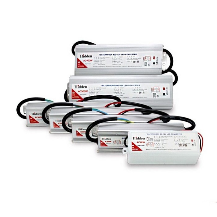 한경테크 SMPS 방수형 300W 12V  LED 전원 안정기 컨버터, 1개