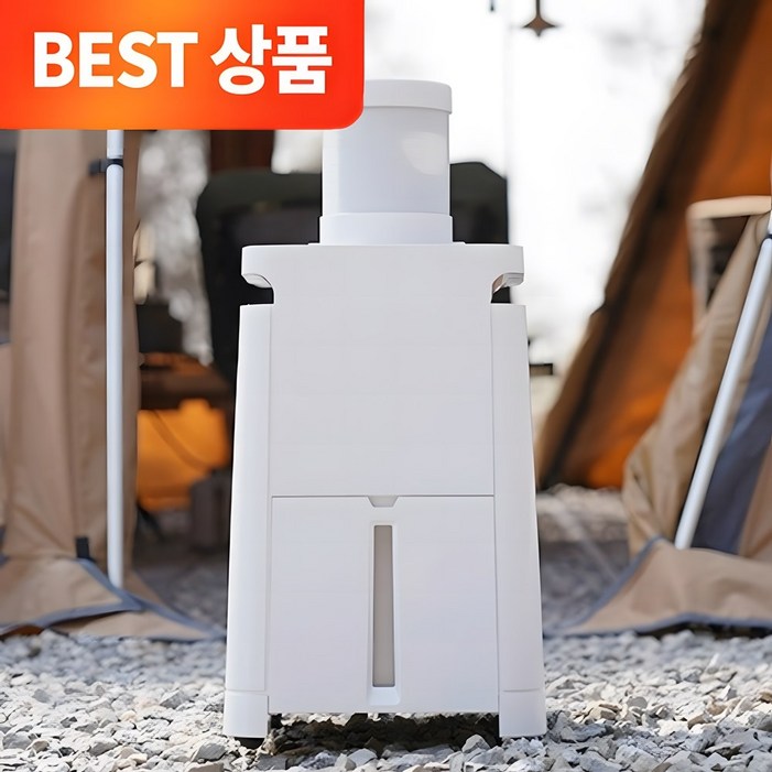 NEW 블루온 3 in 1 에어컨 PRO 캠핑용 이동식 제습기 저전력 고성능 360도 방향조절 이동형 에어컨전용 제습물통  배관호스  사용설명서 포함, CAM1500