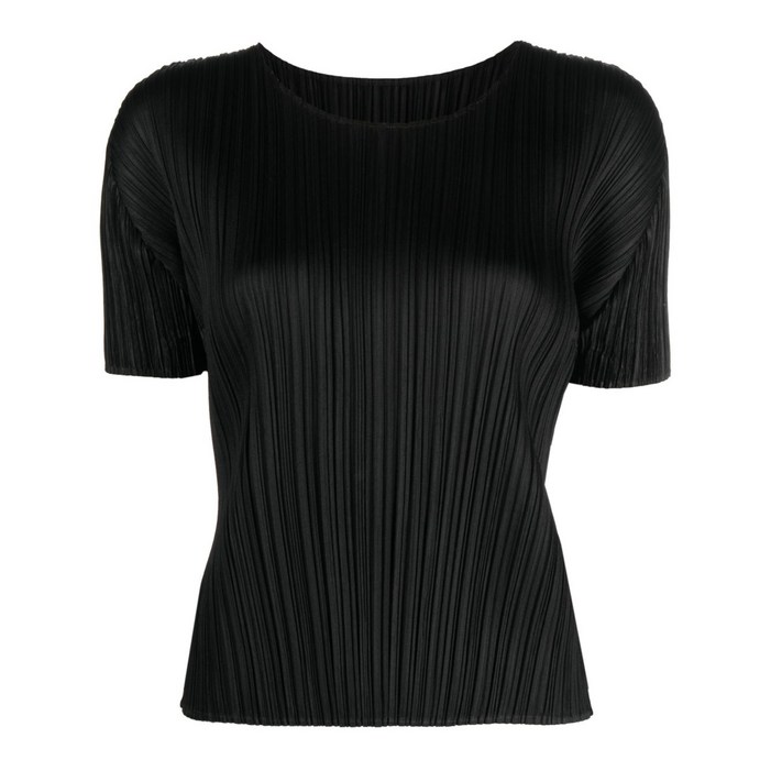 플리츠플리즈이세이미야케 플리세 반소매 티셔츠