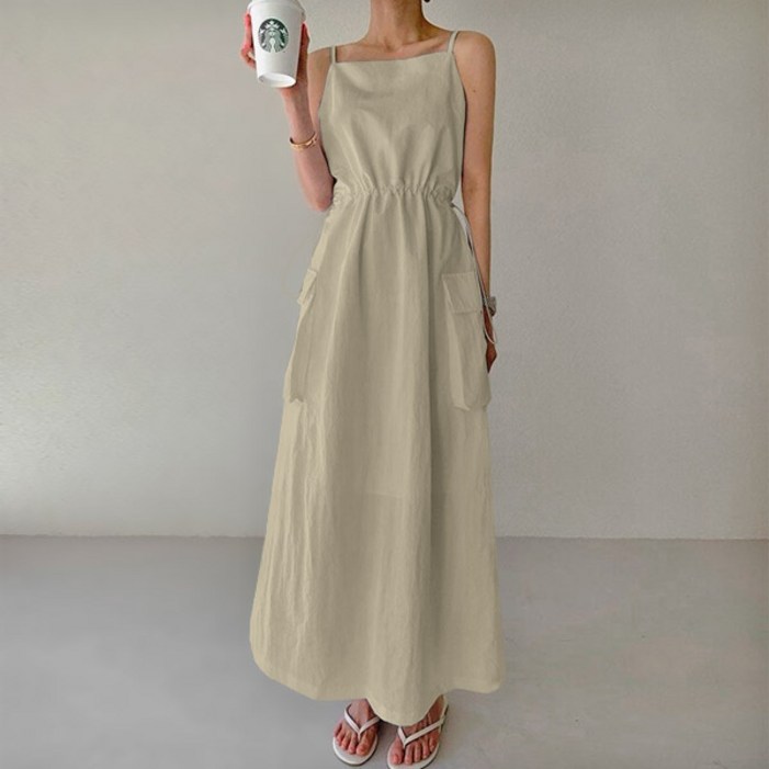 마이쏭 보니바스락건빵롱원피스 나시원피스 여성스러운 신상