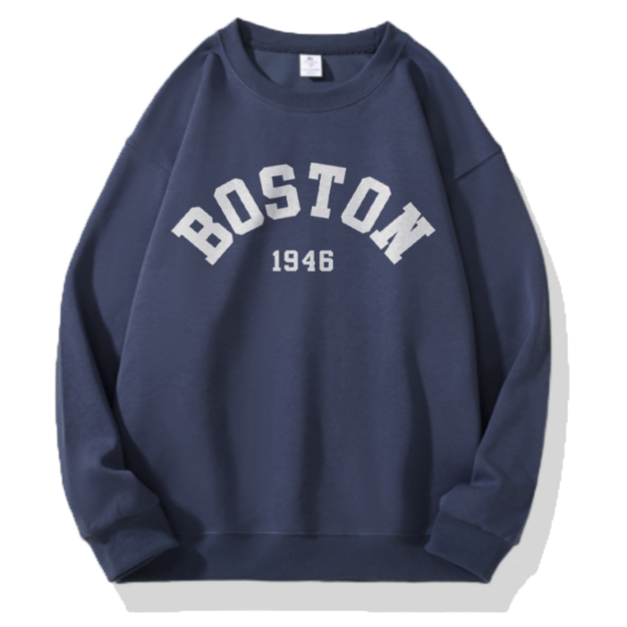 해래본 보스턴 남녀공동 자제제작 특양면 레터링 가성비 루즈핏 맨투맨