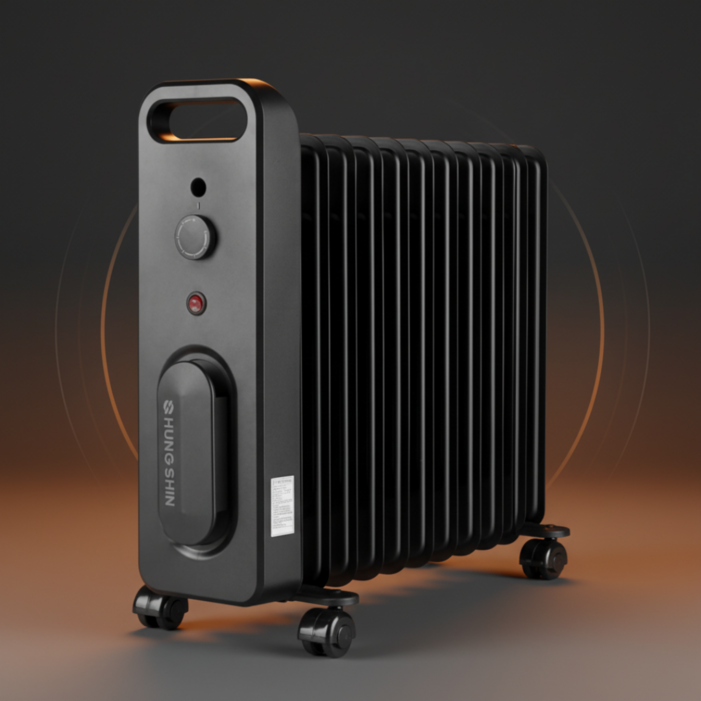 50주년 가정용EDITION 흥신 라디에이터 사무실 화장실 욕실 전기 난로 난방 ORRCY09S, 11핀1500W4평