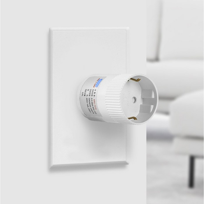 IoT 스마트플러그 WiFi 앱 리모컨 콘센트 원격제어 10A 2,500W RPG723WS, 1개