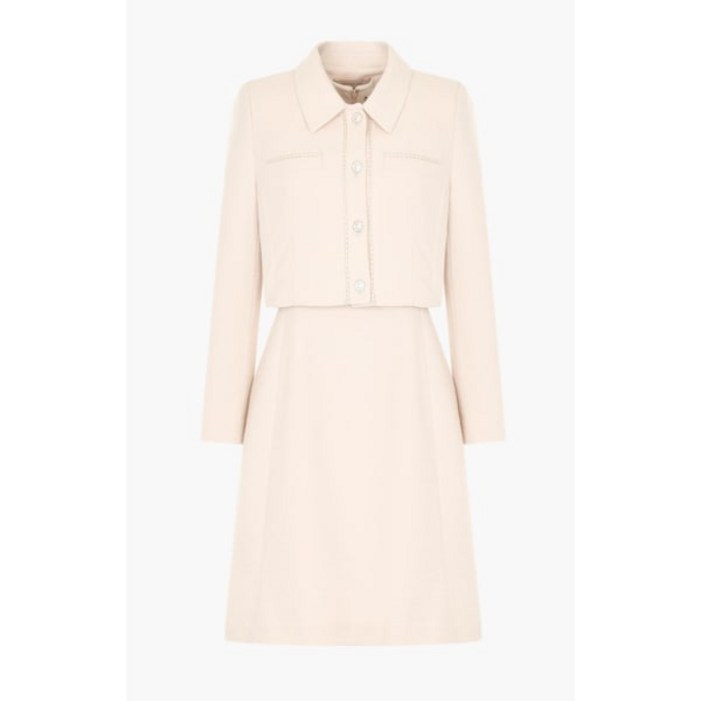 백화점판 케네스레이디 인기 EWJ3200 코일릿 자켓 원피스 세트 하객룩 데이트룩