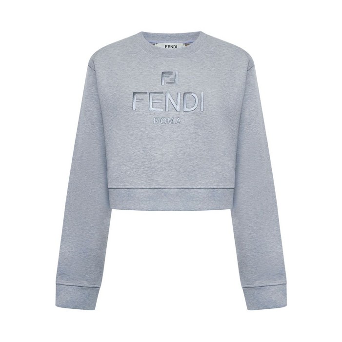 펜디 로고 자수 스웨트셔츠