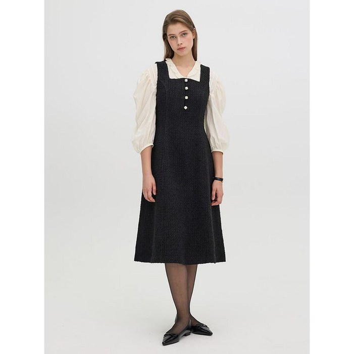 올리브데올리브 트위드 A라인 원피스 OH4WOA950