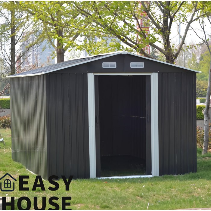 리뉴얼 이지하우스 6X8 농막 조립식 창고 공장 직접 공급 야외 도구 방 개인 정원 보관실 필드 창고 농촌 주거, 리뉴얼 네이비 6 X 8 빅  조립식 창고