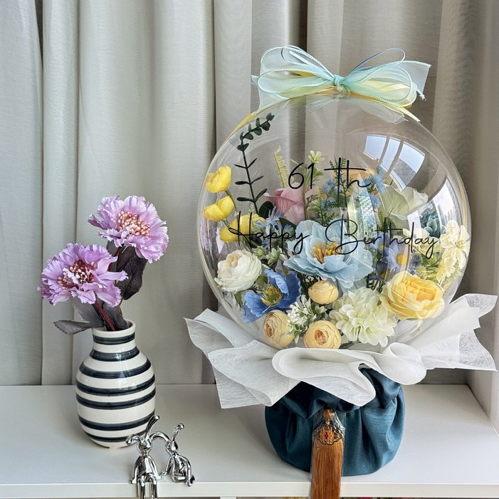 꽃풍선 레터링 보자기 풍선꽃 칠순꽃풍선 환갑꽃풍선 선물 팔순 부모님 생신 상견례 할머니 용돈 이벤트