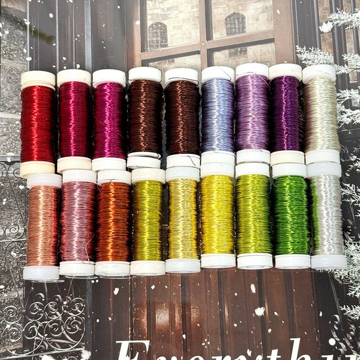 카퍼와이어 독일제 크리스마스 트리 장식 데코 카파 구리 30g, 레드